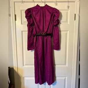 Purple Zebra Print Dress for Women